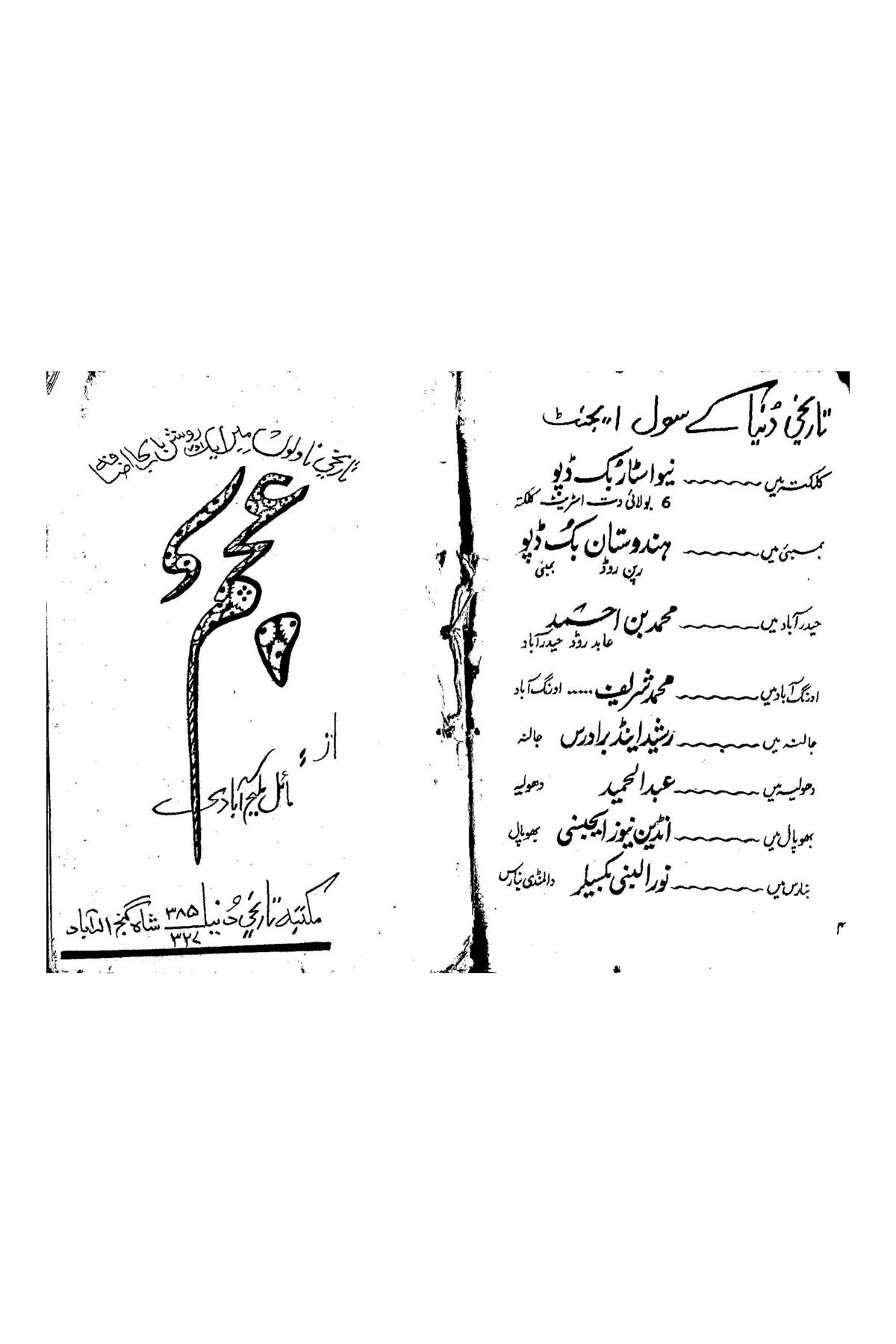 Cover Image of Azam (Urdu (اردو)) by Abdul Wahid Khan "Mael Malihabadi"